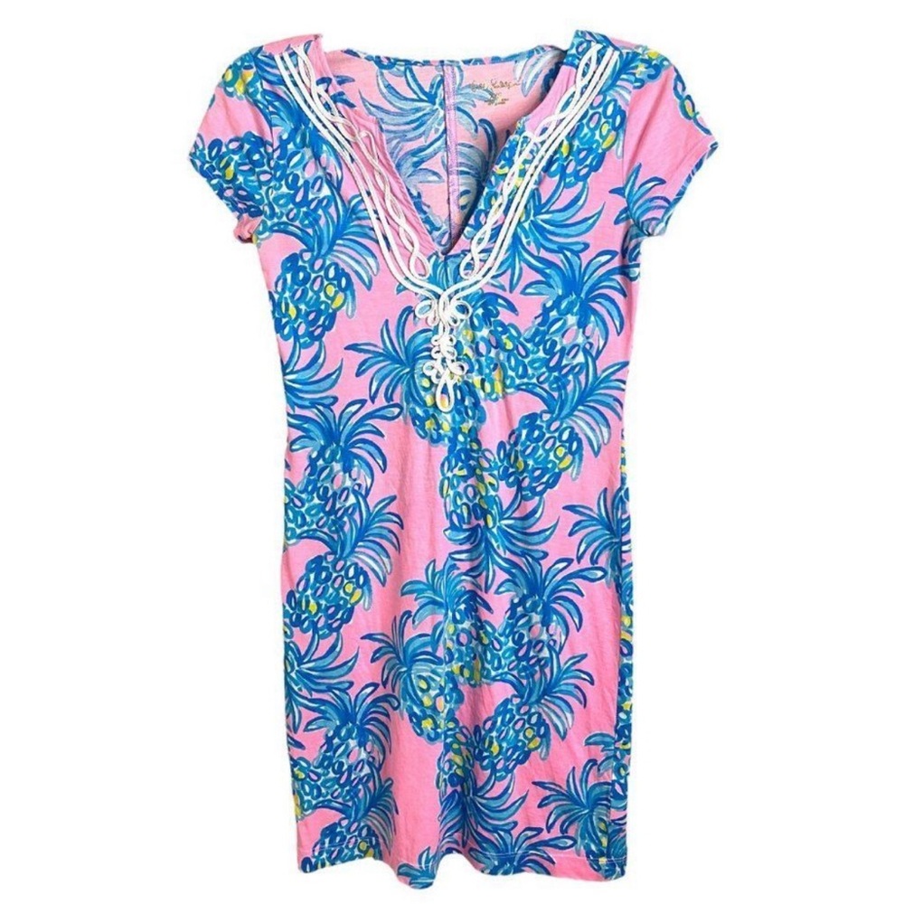 Lilly Pulitzer Brewster “Pelican Pink” dress XXS Pima Cotton $4.99 Ships :>NWOT - Picture 2 of 8
